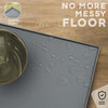 Dog Food Mat - Raised Edges Dogs Mat for Food and Water Prevent Spill, Waterproof Cat Food Mats Protect Floors, Easy Clean Dog Bowl Mats for Food and Water, Silicone Pet Feeding Placemats