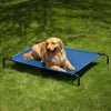 Elevated Dog Bed for Large Dogs,Raised Dog Cots,Indoor & Outdoor Cooling Waterproof Pet Hammock with Washable Breathable Mesh,Blue 50In