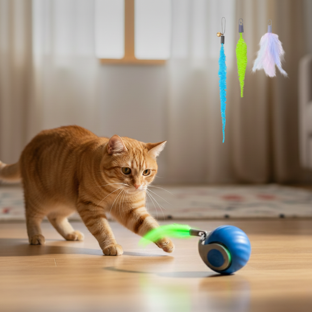 Pounce-Bot Smart Cat Toy Balls & Chasers