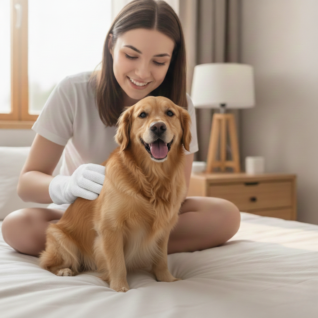 Pet Glove Wipes for Dogs & Cats