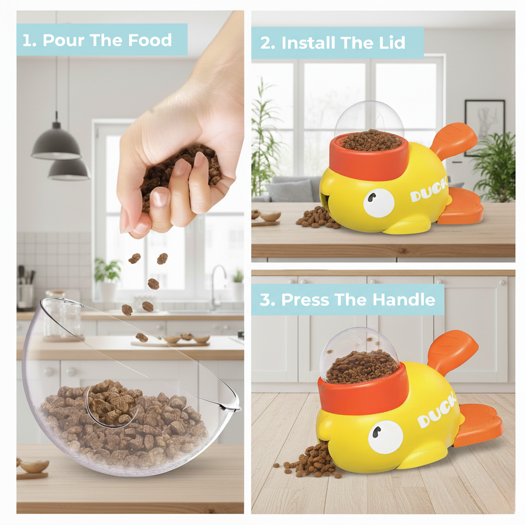 Ducky Puzzle Pet Feeder