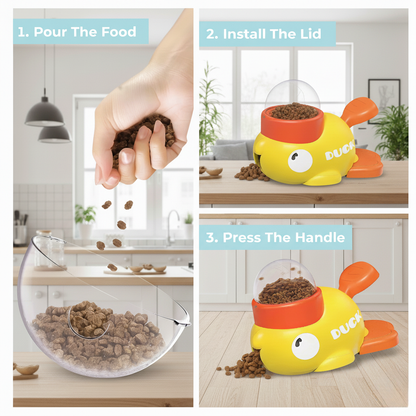 Ducky Puzzle Pet Feeder