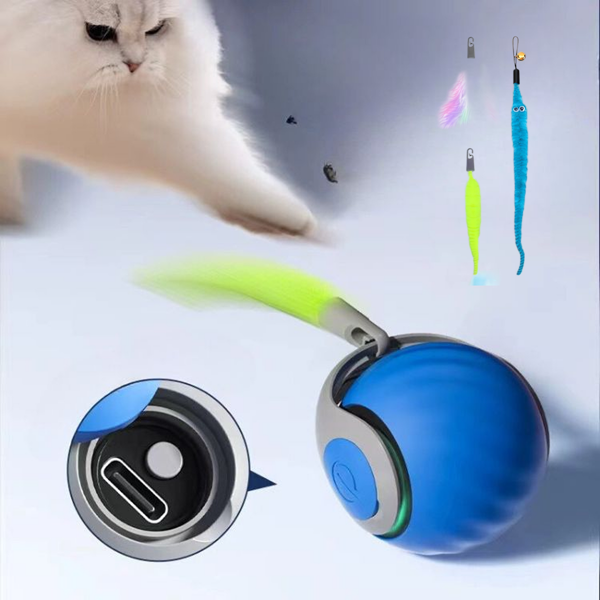 Automatic Rolling Cat Toy Ball