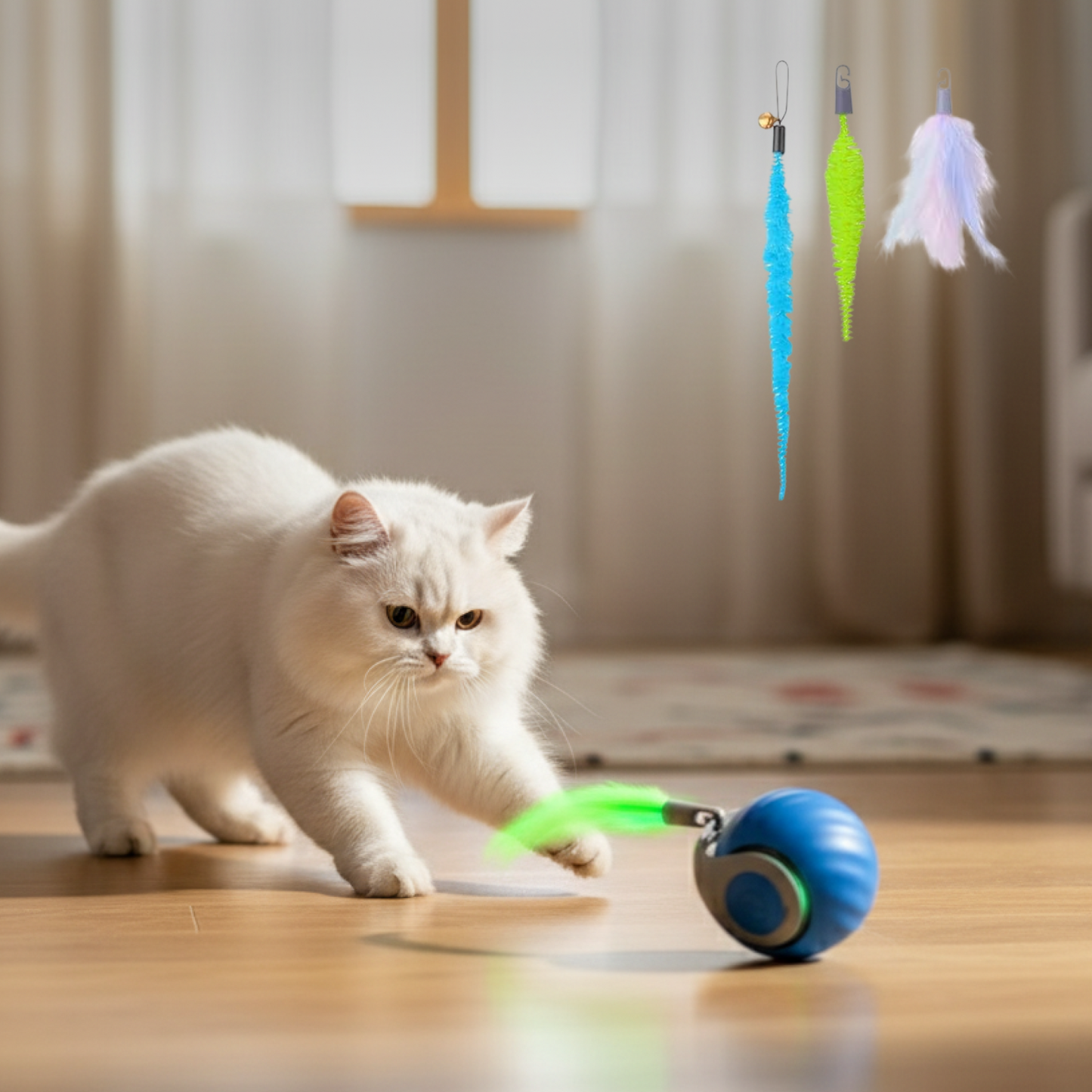 Pounce-Bot Cat Toy Balls & Chasers