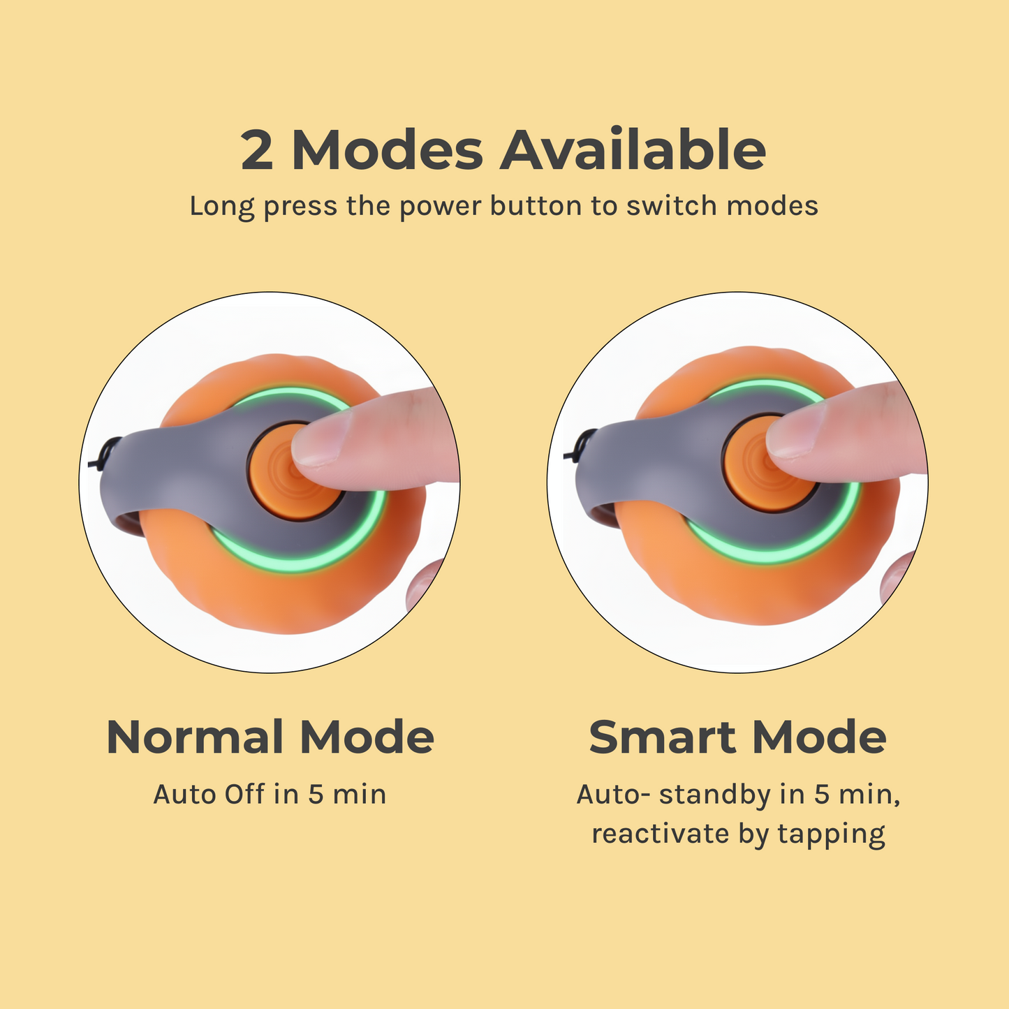 Pounce-Bot cat toy ball normal and smart modes