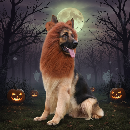 dog lion costume