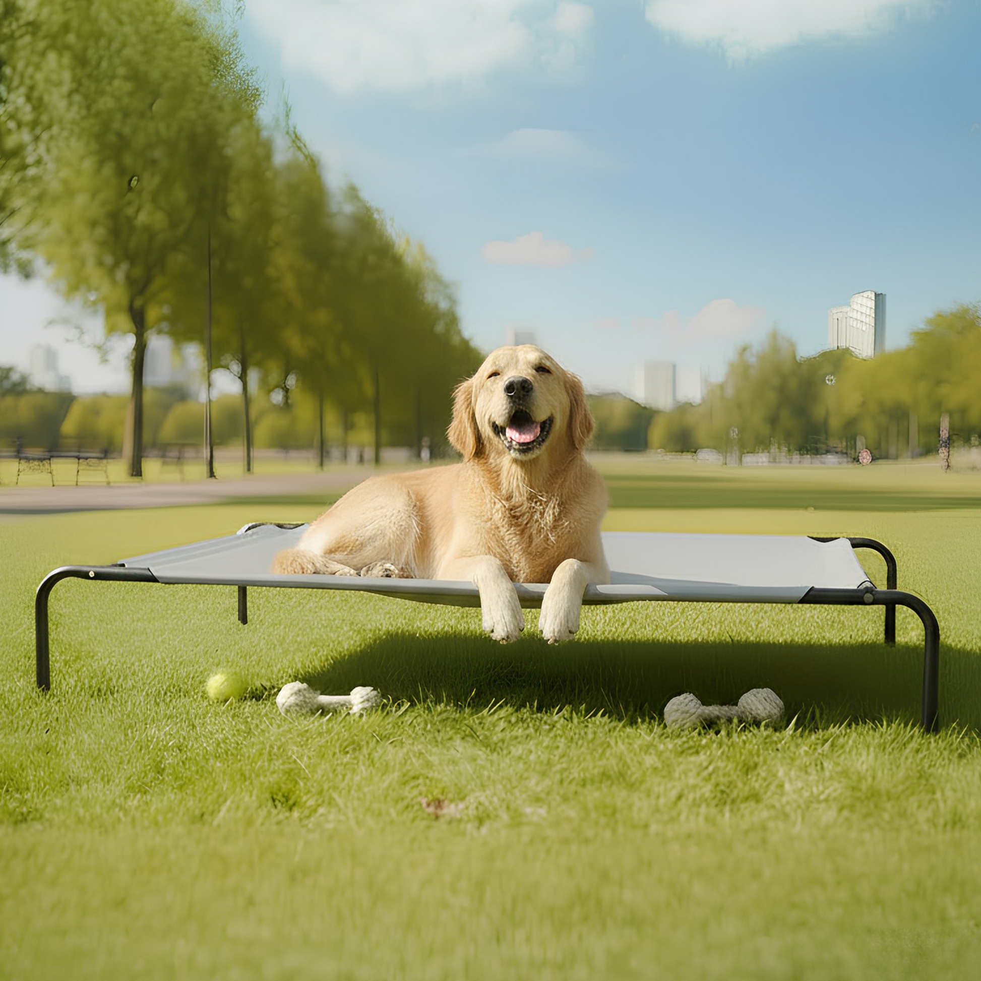 elevated dog bed