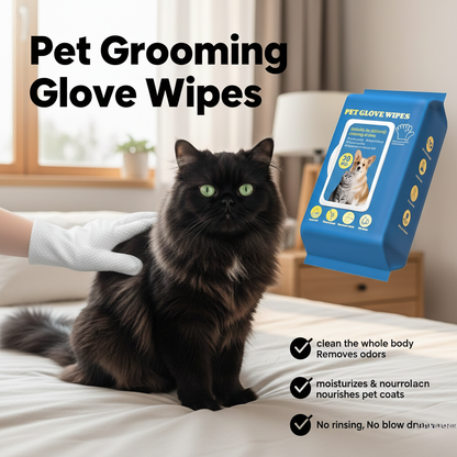 Pet Glove Wipes for Dogs & Cats