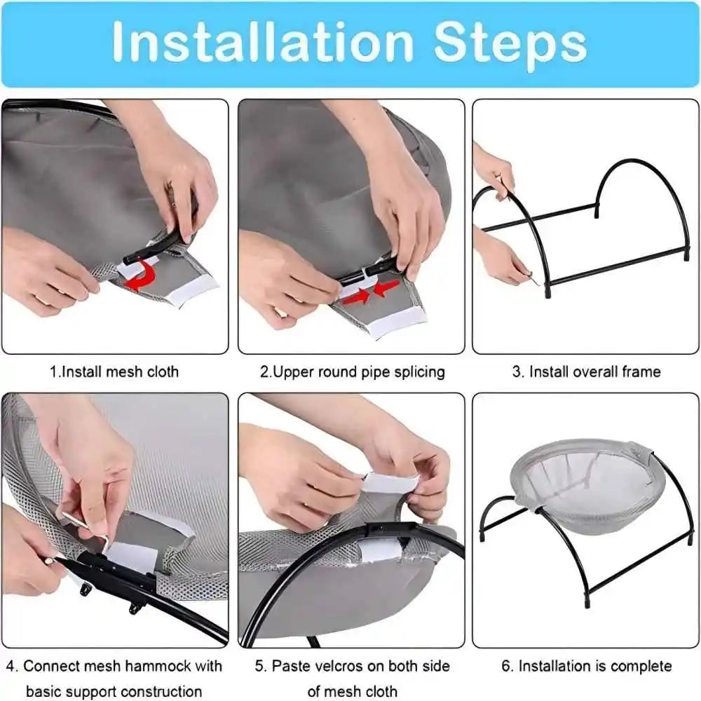 how to install cat hammock bed