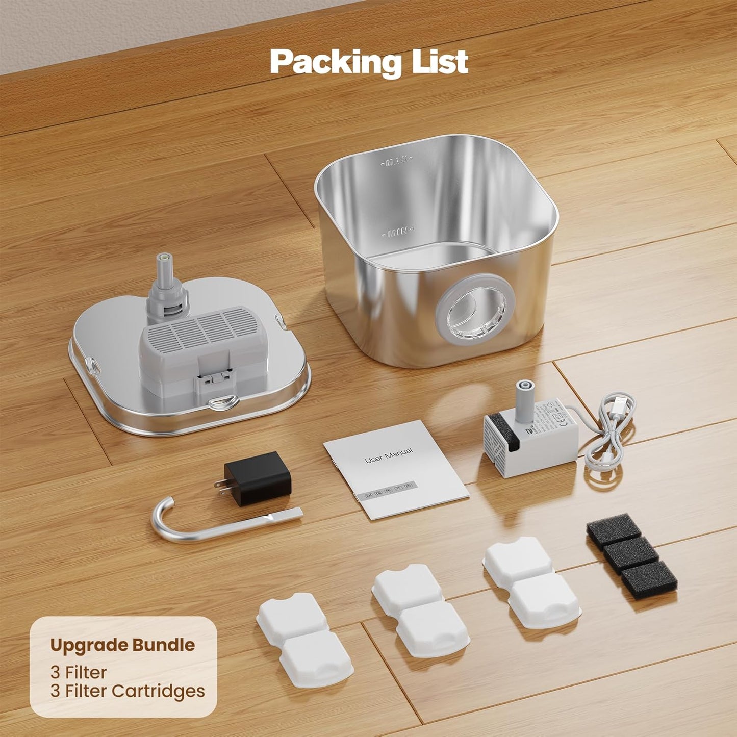 modern cat water fountain