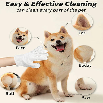 pet cleaning glove wipes